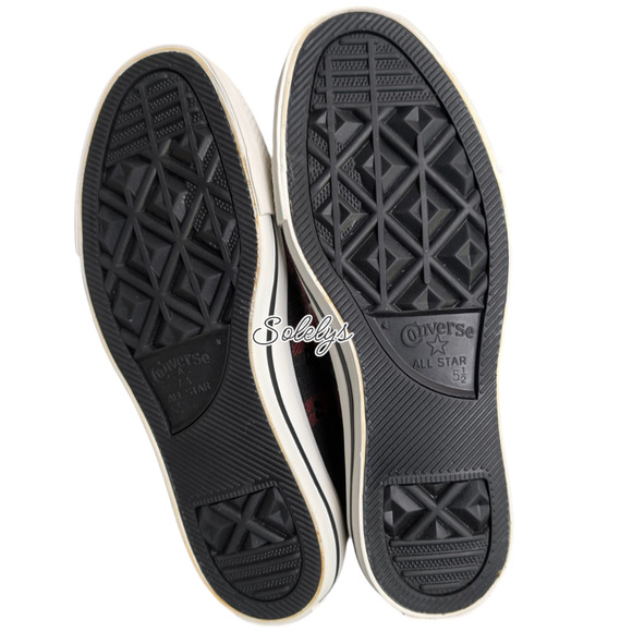 Converse 2011 Chuck Taylor All Star Buffalo Tartan Plaid Red Black High Top 7.5 - Picture 7 of 10